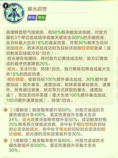 上古王冠启光使技能怎么样 上古王冠新幻兽启光使强度分析