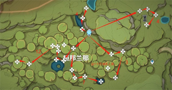 原神帕蒂莎兰采集路线一览