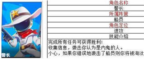 太空行动警长职业玩法分析