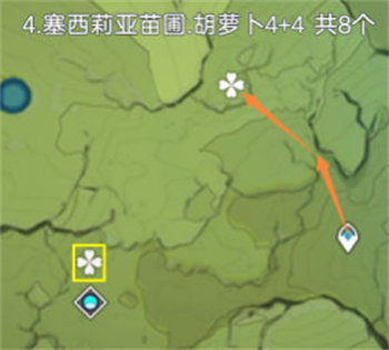 原神胡萝卜采集路线介绍