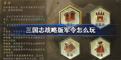 三国志战略版军令玩法攻略