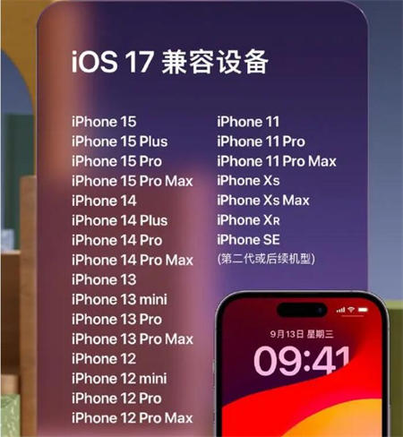 ios17.5正式支持机型一览