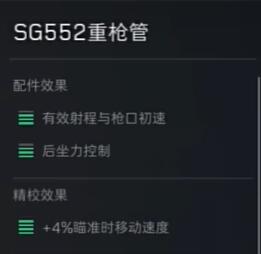 三角洲行动SG552配件怎么选